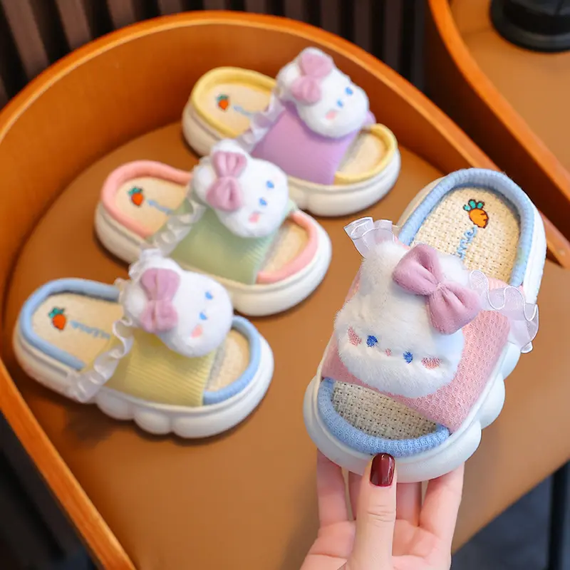 Linen Breathable Baby Cotton Slippers