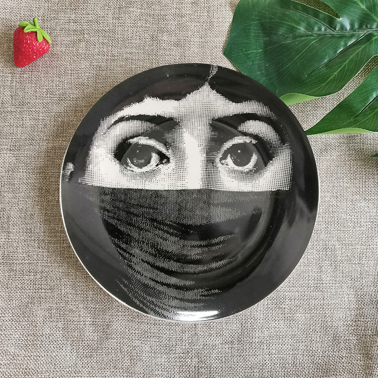 Title 30, Background Wall Ceramic Hanging Plate Wall Deco...