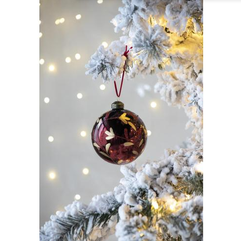 D3.9 Christmas Ball Ornaments, Glass Decorative Hanging Ball Christmas Tree Ornaments For Holiday Party Decora