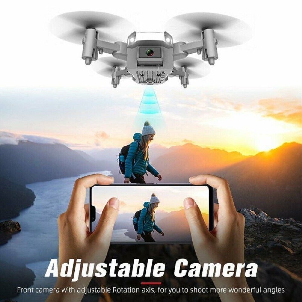 3 Batteries Pro Drone 4K Selfie Camera Wifi Fpv Foldable Rc Quadcopter UK