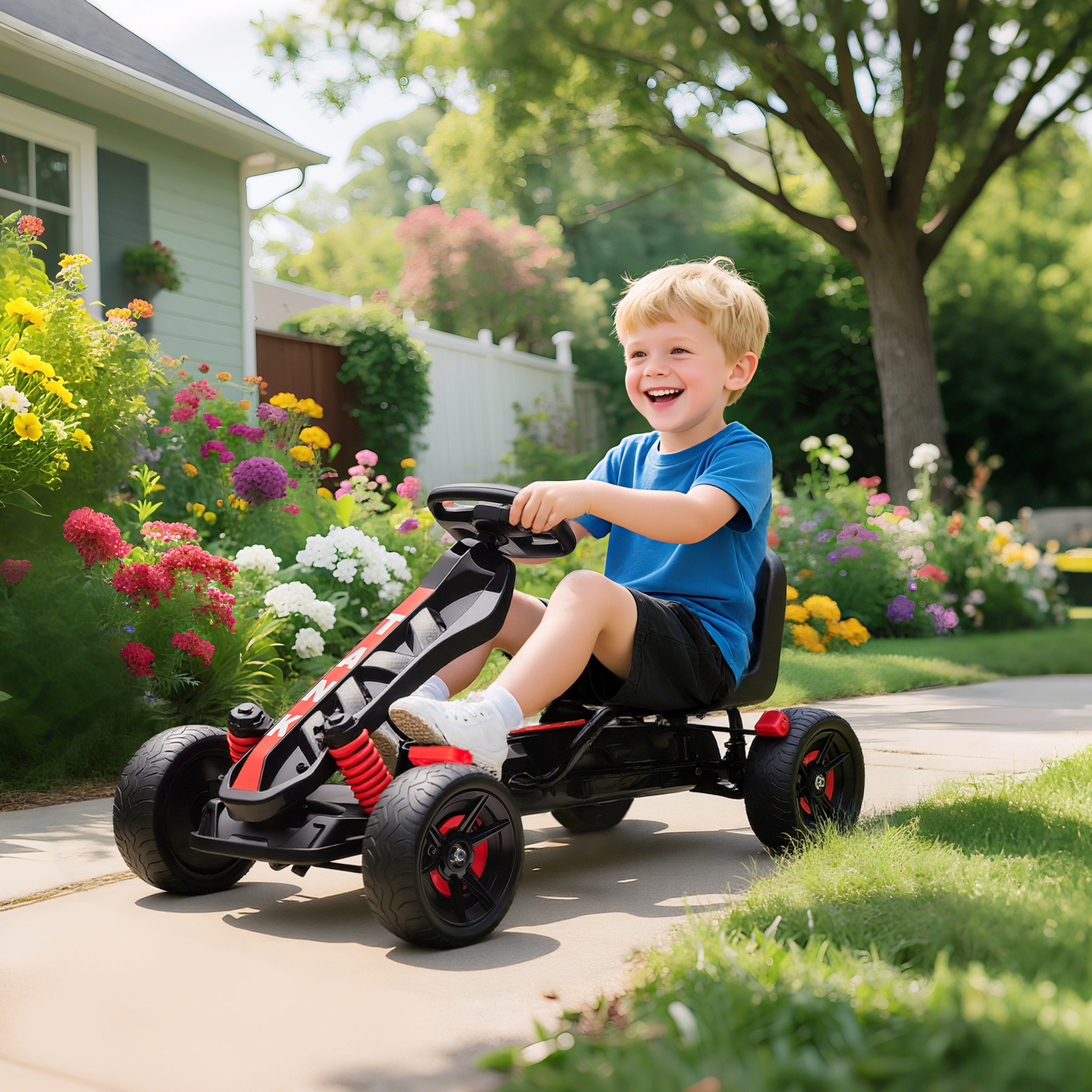A Pedal Kart Suitable For Children Aged 3-6 Years Old, Equipped With A Free — image 5