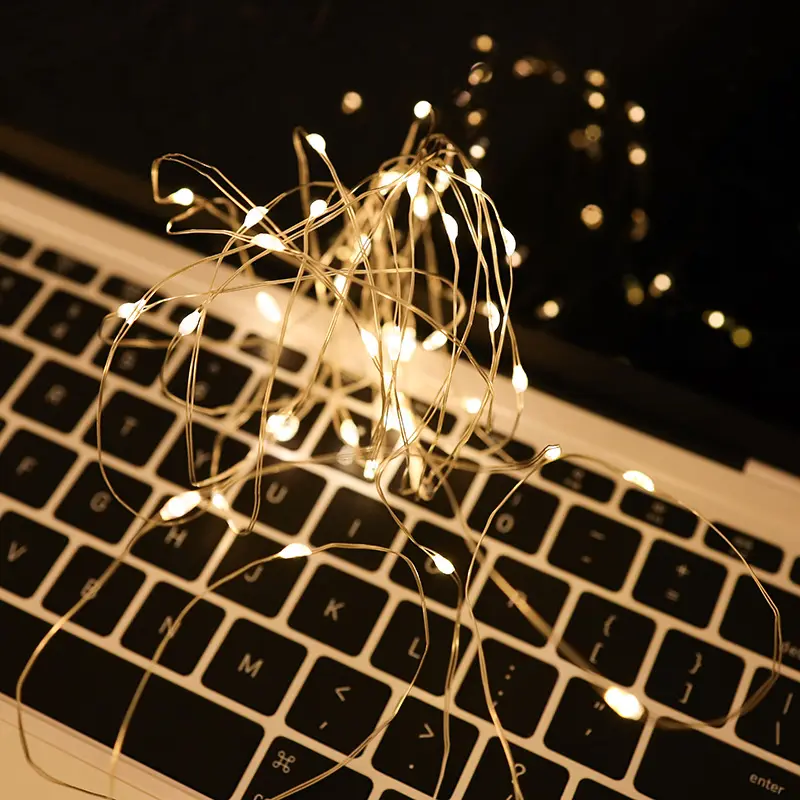 LED Copper Wire Gypsophila Holiday Lantern Outdoor