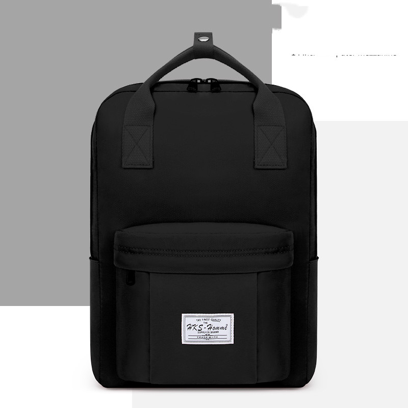 Solid Color Backpack Female Summer College Student Large Capacity
