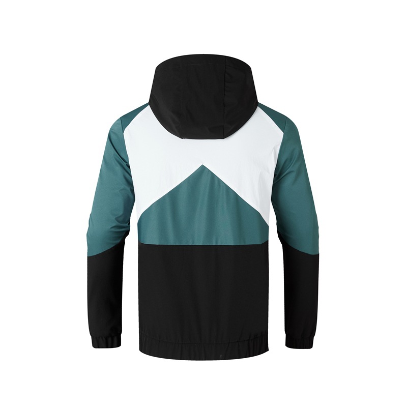 Men's New Style Hooded Stitching Sports Jacket