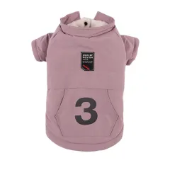 New Autumn And Winter Plus Velvet Digital Coat Dog Clothes - Pink - View 1