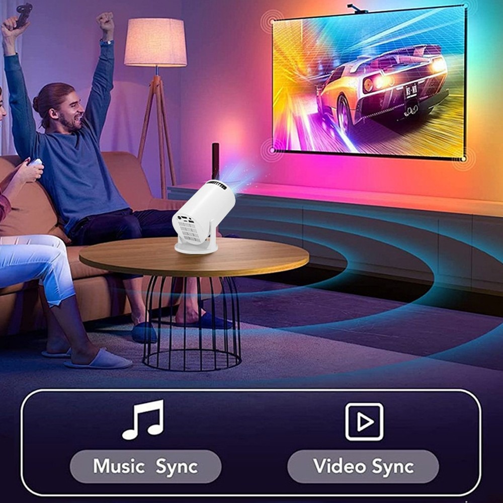 Android Mini Projector Smart HD 5G4K WiFi Wireless Bluetooth Office Home Theater 8