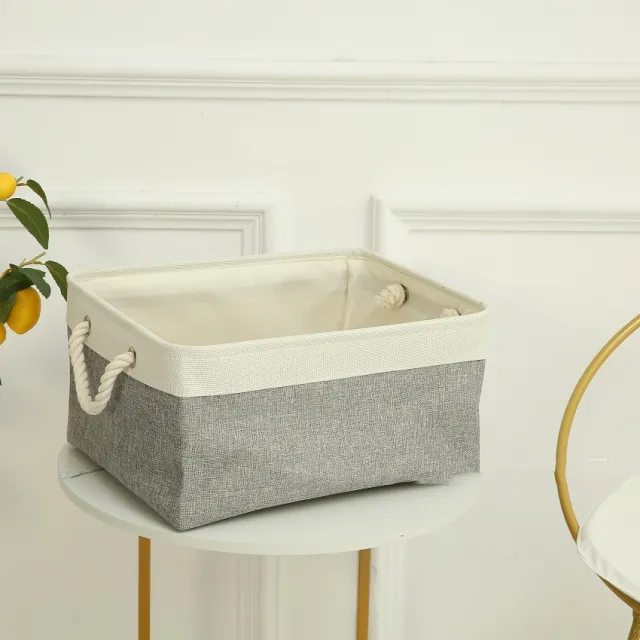 Foldable Storage Basket For Washed Dirty Clothes White Spell Light Grey - Shop at LoveMi