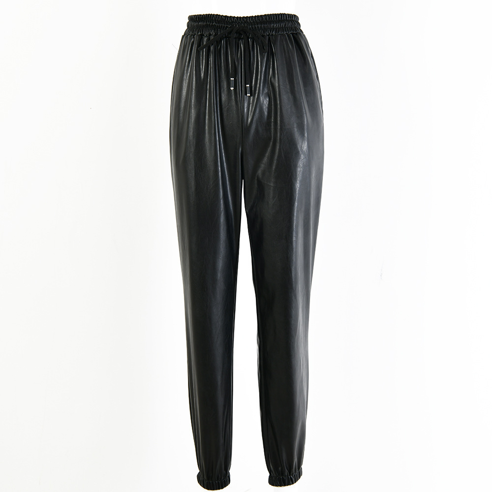 Sexy Tight High Elastic PU Skinny Leather Pants For Women