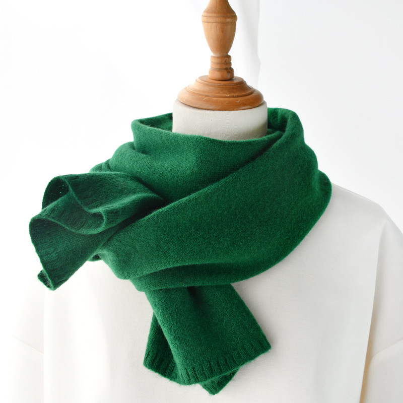 Women's Fashion Versatile Knitted Wool Solid Color Scarf