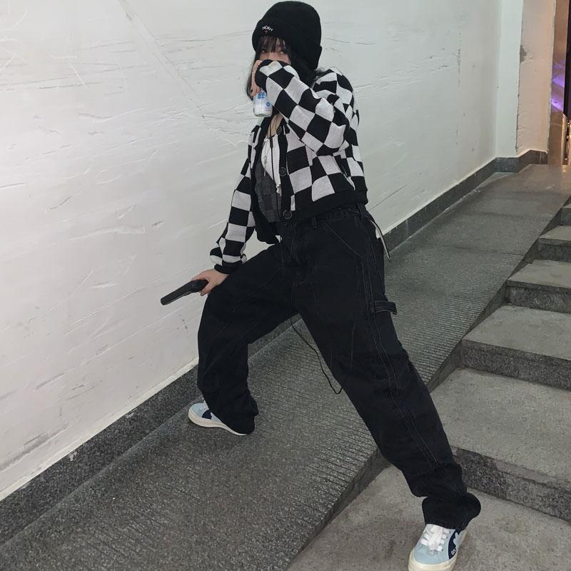 Women's Casual Black Straight Leg Jeans