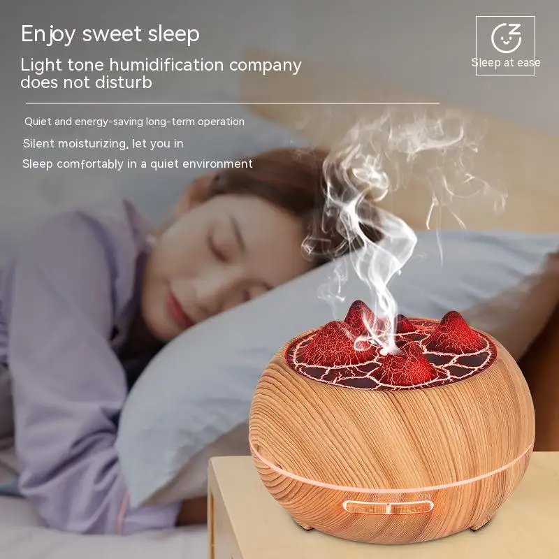 Atmosphere Flame Mountain Wood Grain Humidifier