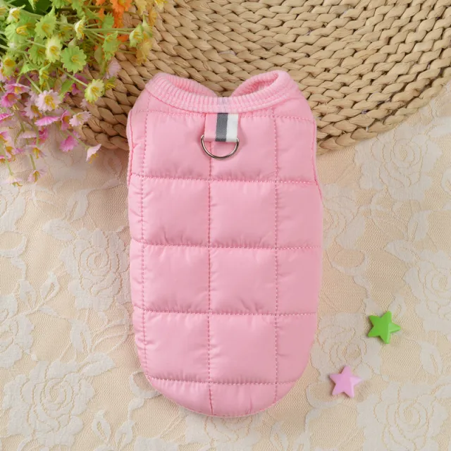 Pet Plaid Cotton Coat Teddy Bomei Pink - Shop at LoveMi