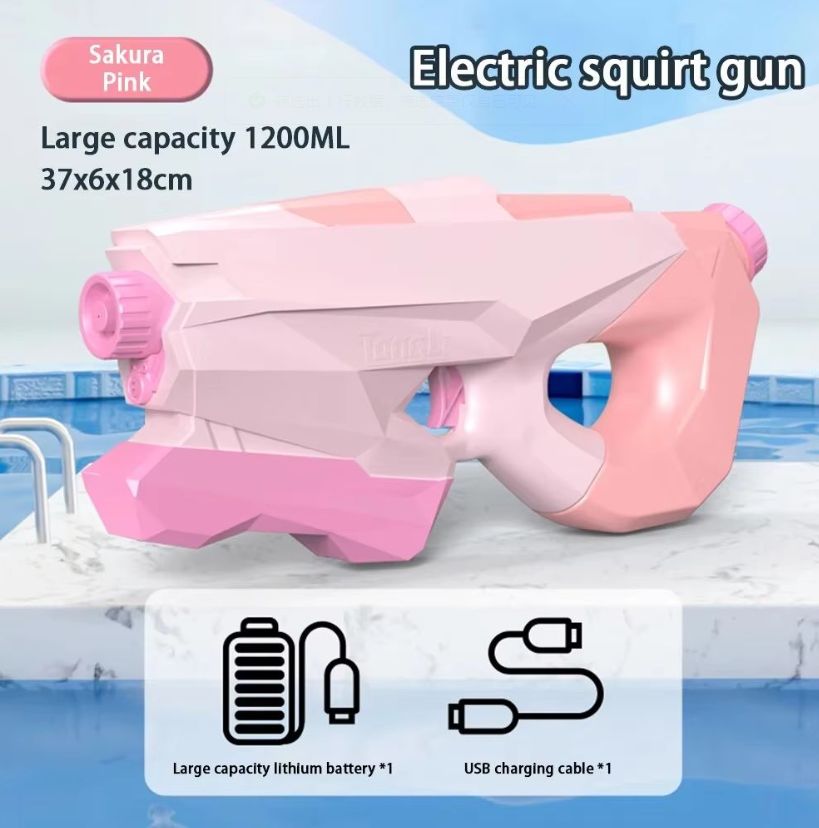 Children's Water Gun - High-Pressure Pull-Back Water Pistol