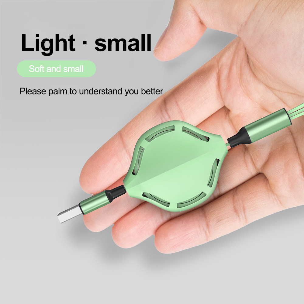 Flexible And Fast Charging Three-in-one Liquid Soft Rubber Data Cable
