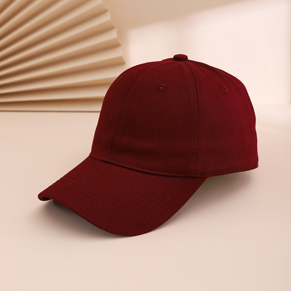 Men's And Women's Matching Solid-Color Embroidered Small Circles Adjustable Fashion Casual Baseball Cap, Suitable For Outdoor Travel, Date Dates, Sun Protection