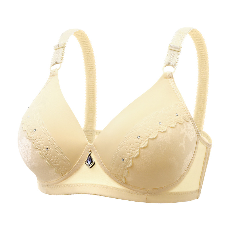 Title 7, Lace Jacquard Comfortable Thin Bra