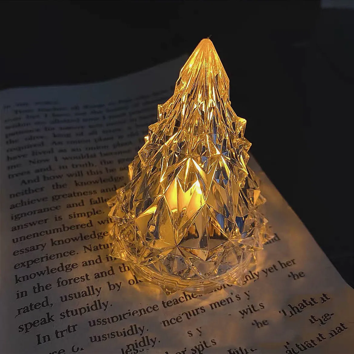 Ins Beautiful Iceberg Night Led Lights High-value Creative Led Christmas Ornaments Crystal Lamp – image 7