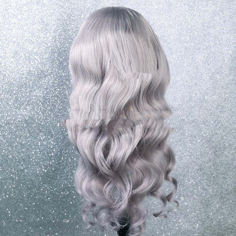 Wave Long Curly Synthetic Fiber Front Lace Wig — foto 5