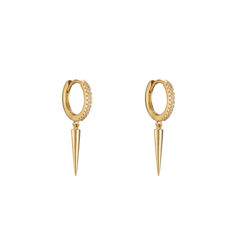 Versatile Geometric Tapered Studded Earrings