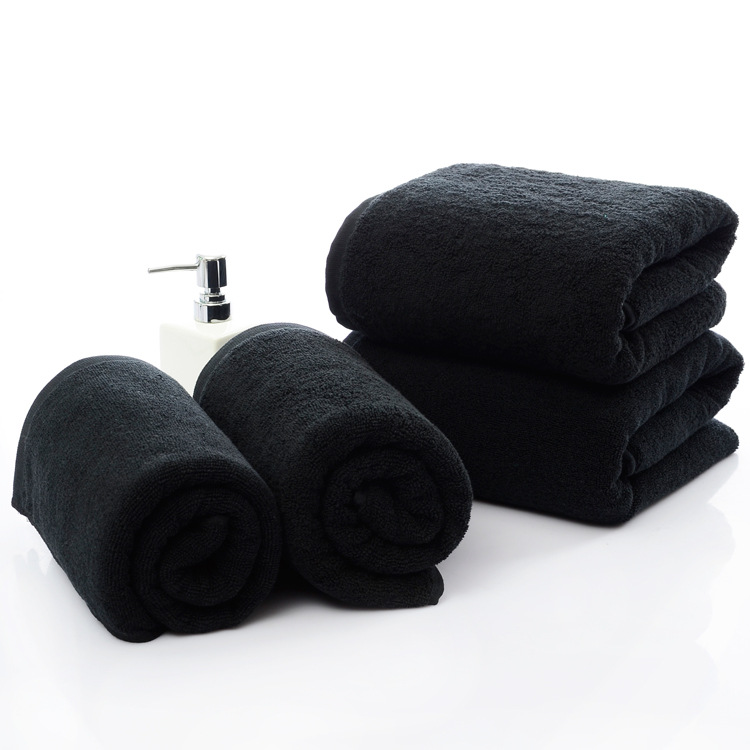 Title 3, Thick Cotton Black Face Bath Towel