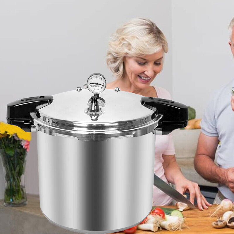 23L Large Pressure Canner Cooker Commercial Kitchen Cookware Gauge — image 6