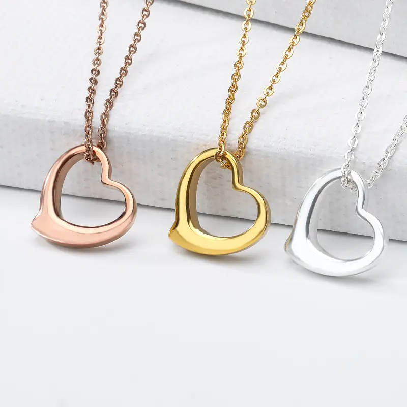 Women's Gold-plated 18K Love Pendant Necklace
