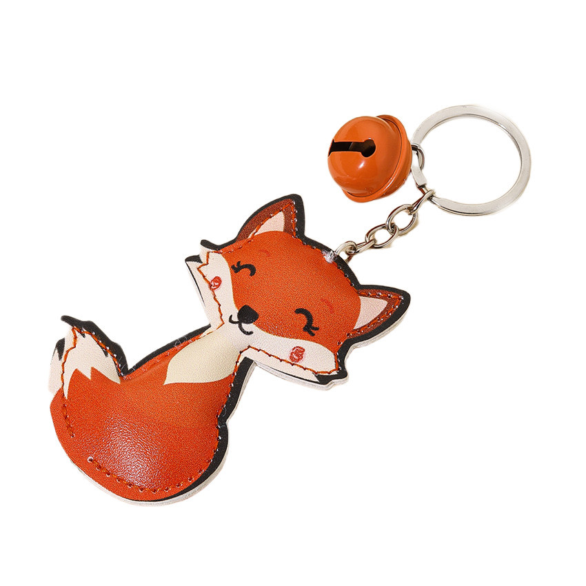 Title 4, Cartoon Animal Bell Fox Ornaments Handbag Pendant