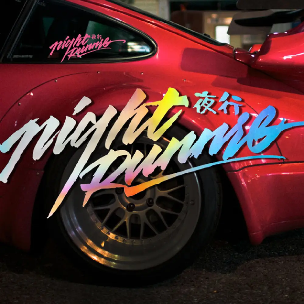 Rear Windshield Stickers for Night Cars