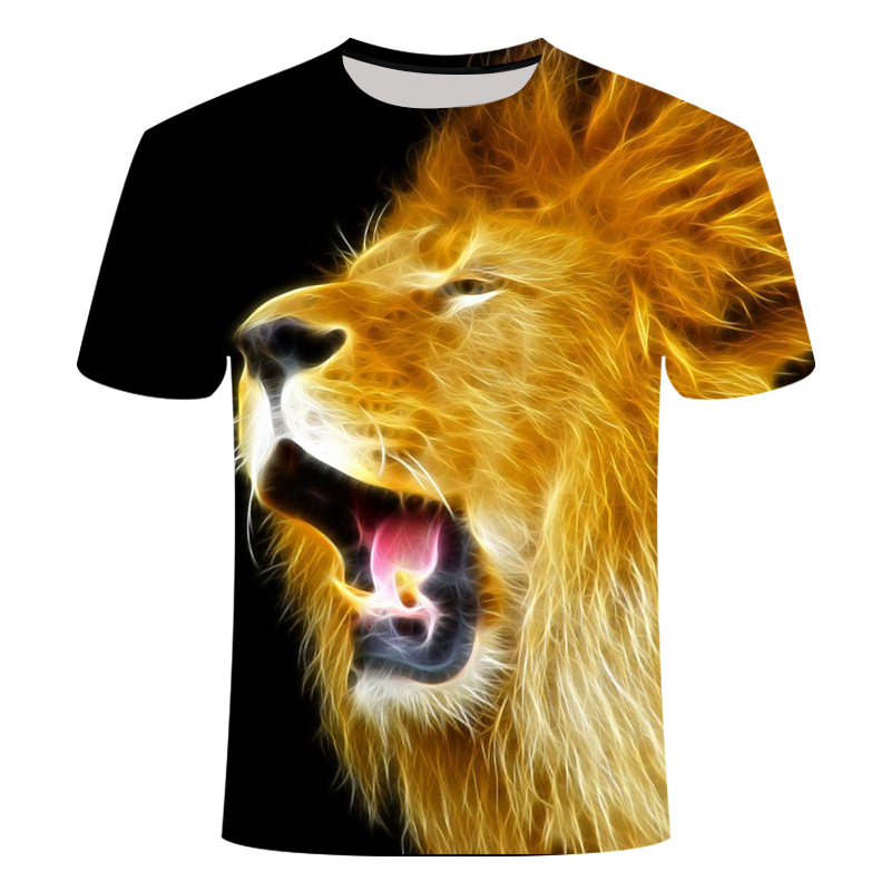 Title 2, Lion Tiger T-shirt Men