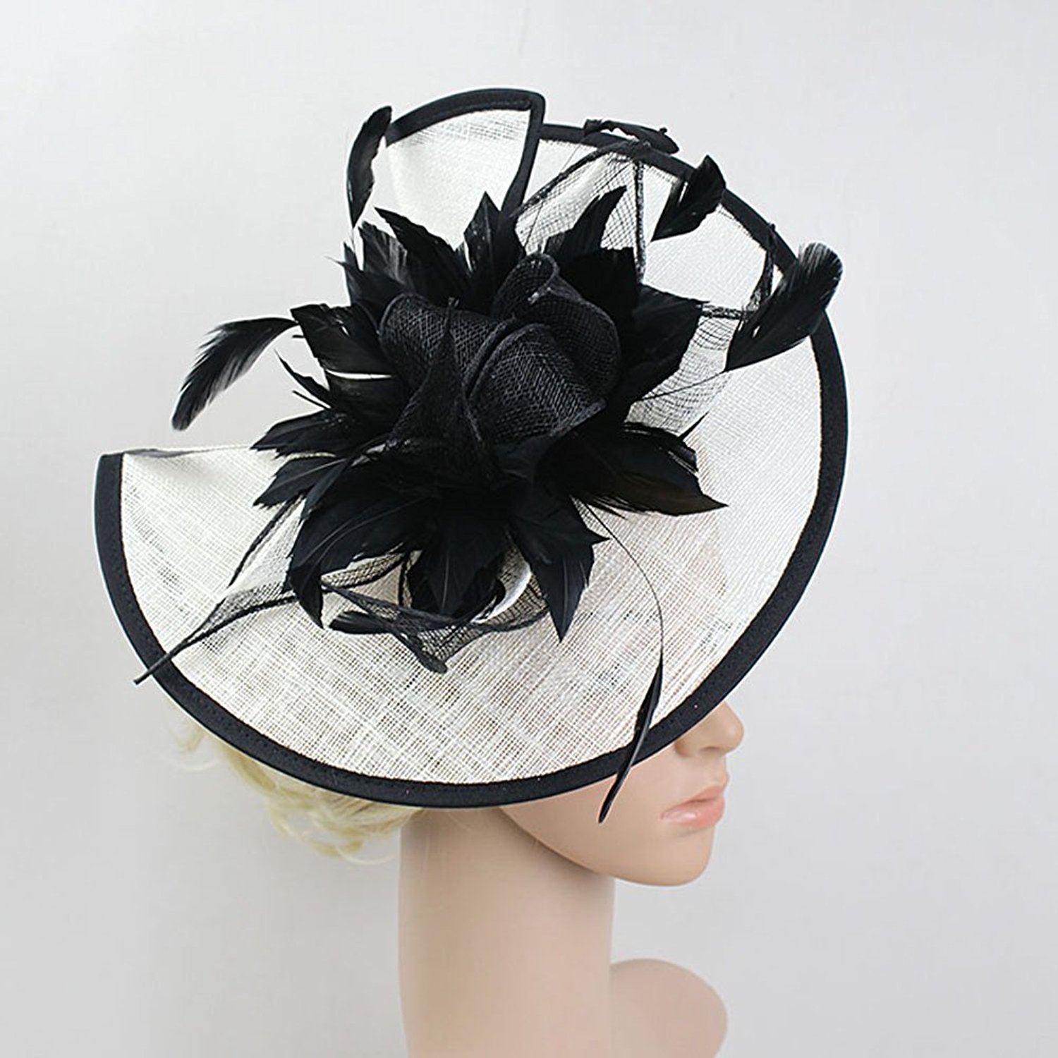 Women's Fashion Vintage Bowler Hat Headpiece