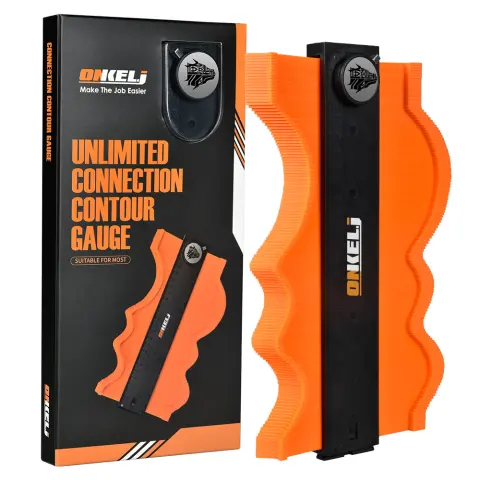 Unlimited Stitching Contour Gauge with Lock Belt Positioning Ruler