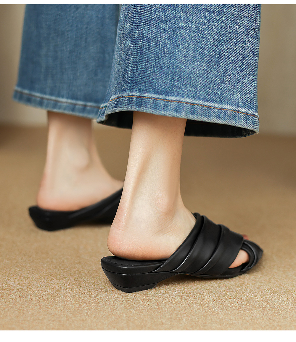 Women's Handmade Leather Mules in Butter Yellow – Sarah Express