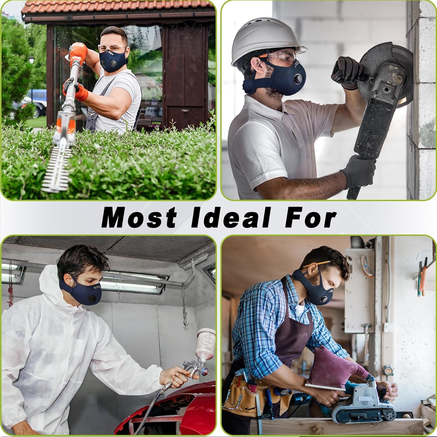 Sport Cycling Face Mask With Active Carbon Filter Breathing Valves Washable — image 10