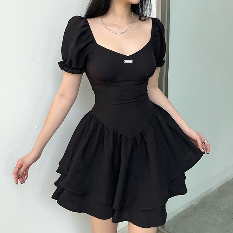 Square-Neck Tutu Skirt Dress, picture 2 of 6