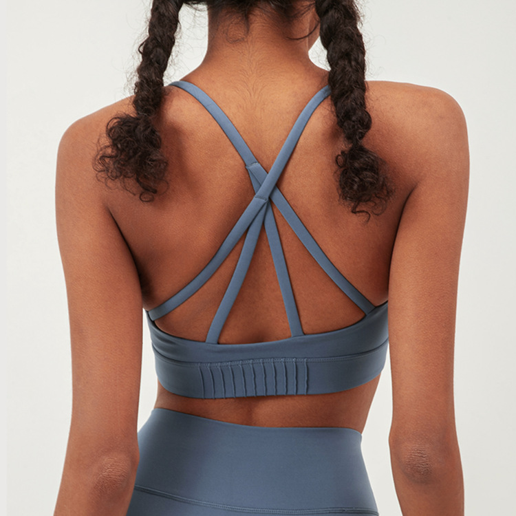 Title 5, High Elastic No-beam Crossover Yoga Vest