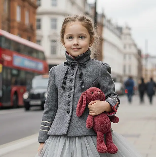 Girls' T - Velvet Or Wool Blend