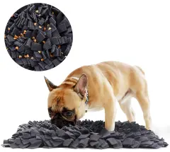 Pet Sniffing Mat Anti-choking, Consuming Energy And Slow Food Puzzle Blanket - Black - View 1