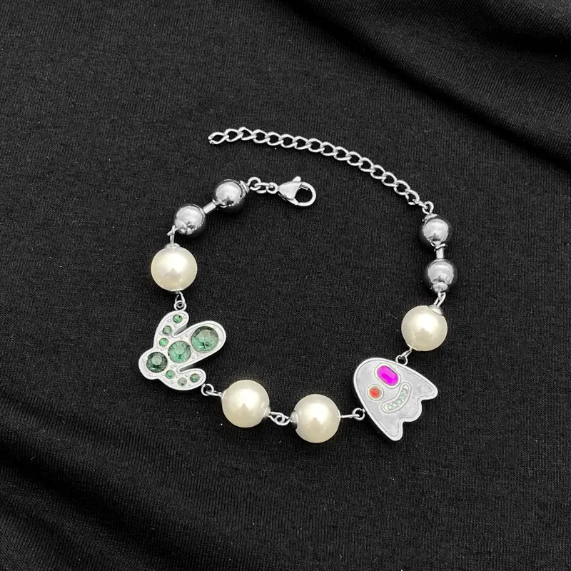 Men And Women With Splicing Titanium Steel Jewelry Cactus Ghost Bracelet
