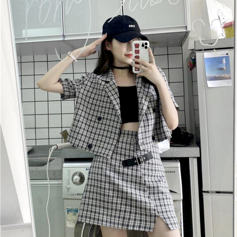 Small Net Red Salt Fried Street Fashion Two-piece Suit