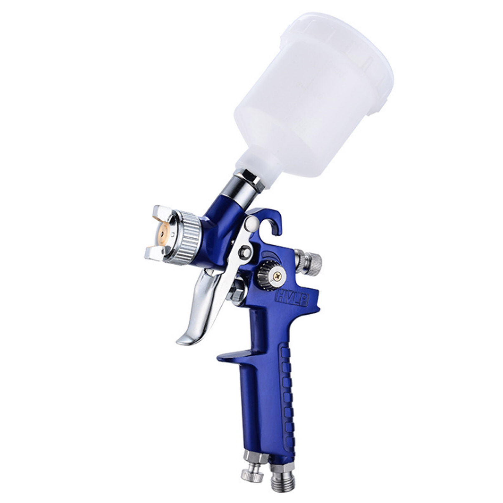 2 X HVLP Spray Gun Kit Air Gravity Feed Vehicle Car Paints1.4MM 0.8MM Nozzle — foto 11