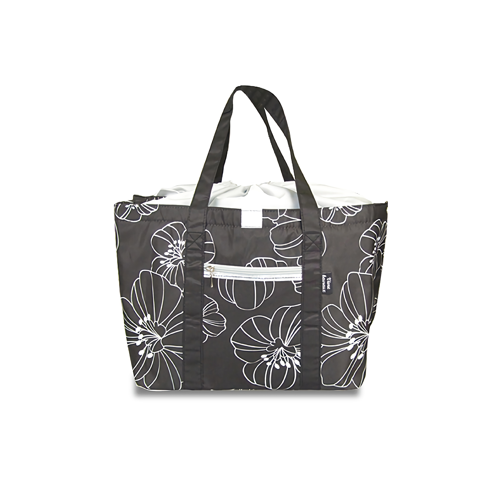 Insulated Thermal Cooler Shopping Bag Storage Tote Bag Market Picnic Camping AU  Black Flower