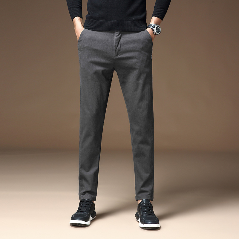 Title 5, Koreaanse stijl effen kleur slim fit skinny bro...