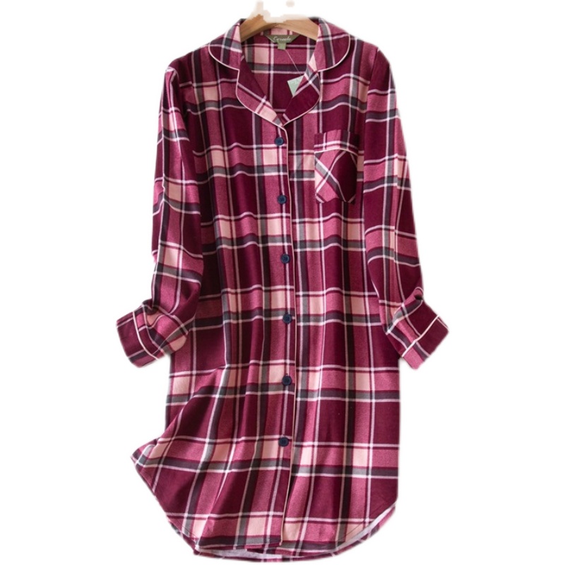 Title 3, New Style Cotton Flannel Nightdress For Autumn ...