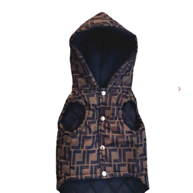 Teddy Thickened Dog Cotton Coat Brown - Shop at LoveMi