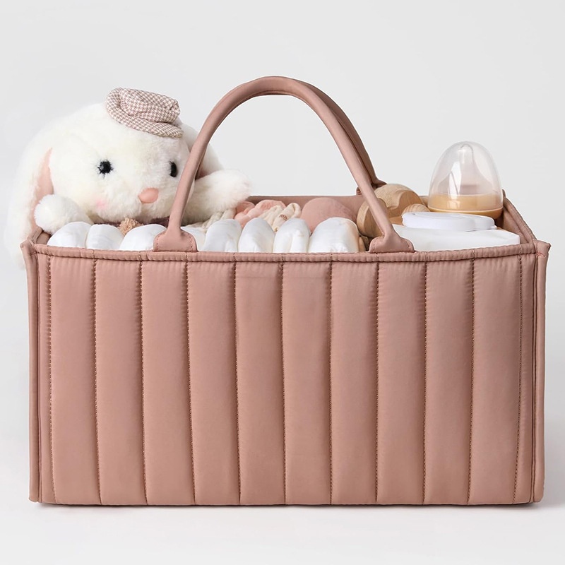 Handheld And Portable Mommy Bag, Large Capacity Professional Customized Mother And Baby Storage Bag, Storage Bag - Rouge Powder