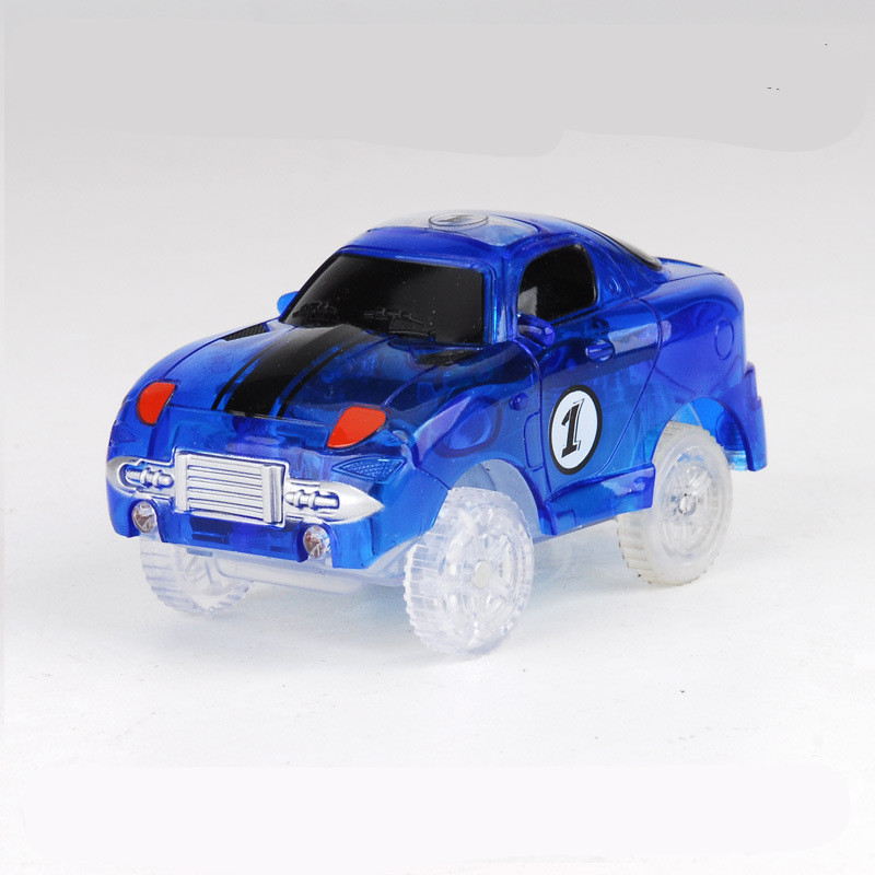 Blue racing car