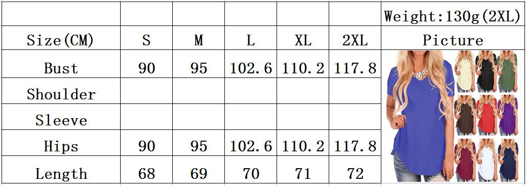 Spring And Summer Cross-border V-neck Short-sleeved Dovetail Loose T-shirt