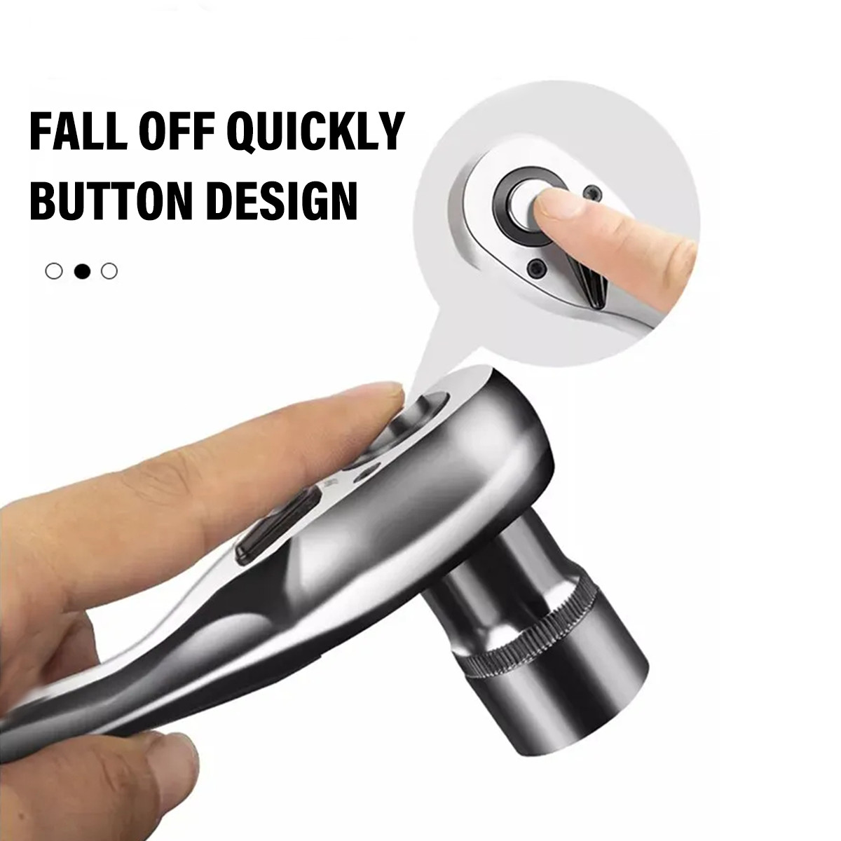 3X 1 4 38 1 2 Ratchet Socket Wrench Tool Quick Release Extending Repair Tool 6