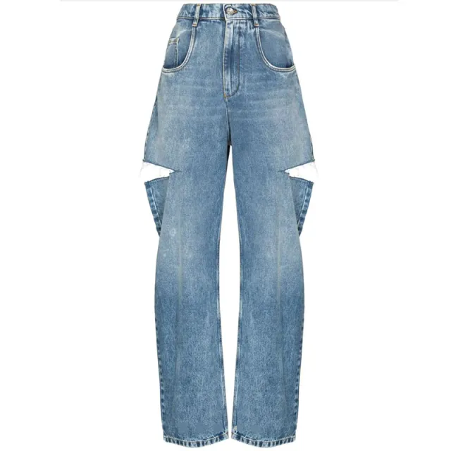 Spring And Summer New Cut Process Wash Jeans Blue - Shop at LoveMi