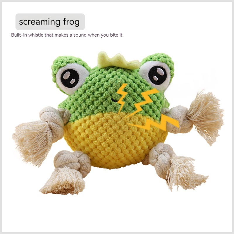 Interactive Dog Chewing Rope Tug Of War Pet Plush Toy